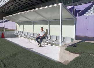 El Nuevo Estadio Municipal de La Victoria estrenará banquillos soterrados en el Trofeo del Olivo