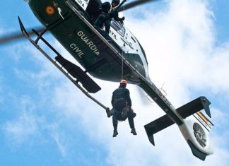 Rescatado en helicóptero tras sufrir una caída cuando escalaba en Alcaudete