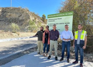 La Diputación acomete en la carretera JA-3300 que une Martos con Los Villares