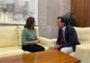 Reunión del alcalde con la consejera de Fomento sobre el funcionamiento del tranvía