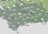 Cielos nubosos y precipitaciones ocasionales