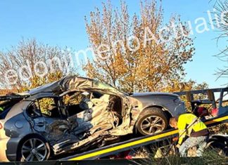 Accidente múltiple en la A-316 a su paso por Torredonjimeno
