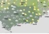 Cielos muy nubosos o cubiertos con precipitaciones en general débiles