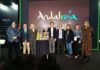 En el acto de presentación del cartel de la Semana Santa en Fitur