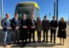 Visita de la consejera de Fomento a las cocheras del tranvía