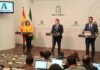 El académico Santiago Muñoz Machado y el artista José Mercé, hijos predilectos de Andalucía