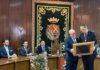 Acto de entrega a Pedro Mercado del título de hijo predilecto de Arjona