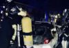 Incendio de un turismo en plena calle
