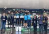 Entrega de premios de la primera etapa de la Andalucía Bike Race, que patrocina la Diputación