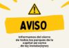 Cierre de todos los parques de la ciudad de Jaén por fuertes rachas de viento