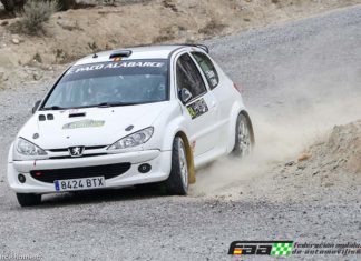 Iván Urea, copiloto de Jaén y Francisco Molino se suben al podio en el andaluz de asfalto en el Rally Valle de Almanzora