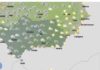 Precipitaciones persistentes y localmente fuertes en la mitad occidental