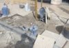 Reparación de acerado en la avenida Ruiz Jiménez