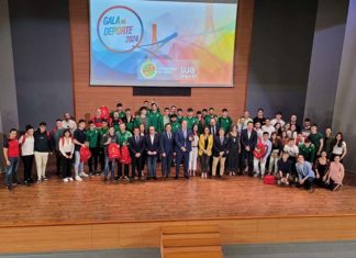 El Rector agradece a los deportistas universitarios su contribución al impulso de la UJA en la Gala del Deporte 2024