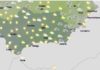 Probabilidad de chubascos que pueden ir ocasionalmente acompañados de tormentas