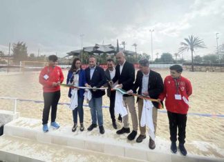 Inauguración del campo de fútbol playa