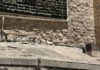 El PSOE exige a la Junta que actúe con urgencia para retirar la estructura del jardín vertical que PP y JM+ instalan en la muralla medieval