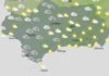 Cielos nubosos sin descartar precipitaciones débiles y ocasionales en las sierras