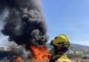 Espectacular incendio en Los Olivares