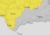 Alerta amarilla en gran parte de Andalucía