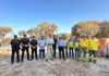 Visita a la zona del incendio forestal de Andújar que se dio por extinguido en la noche del martes