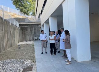 El Hospital de Alcalá la Real concluye las obras de rehabilitación del muro exterior