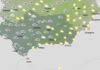 Precipitaciones débiles al final del día, más probables en Sierra Morena