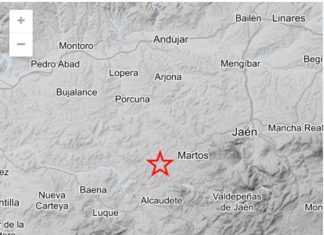Registrado un terremoto de baja intensidad en la provincia de Jaén