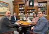 Ayuntamiento y Junta de Gobierno de El Abuelo retoman en una primera reunión de trabajo proyectos destacados que afronta la Cofradía
