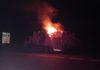Arde en Bélmez de la Moraleda un camión de basura de Resurja