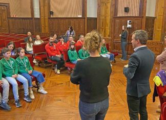 Recepción selección jiennense Alevín Femenina de Fútbol