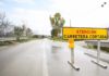 Carretera cortada en Lopera