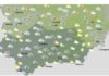 Cielos nubosos con precipitaciones en general débiles y ocasionales, más probables e intensas en las sierras