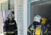 Bomberos de Jaén actúan en el incendio de un local comercial provocado en el aparato de aire acondicionado