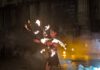 El espectáculo Danza Fueril en la Plaza de Santa maría cautivó al publico