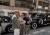 Exposición de coches de la 43º Ruta del Olivo en Bernabé Soriano