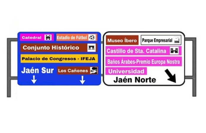 SEÑALETICA señales turísticas en la A-44
