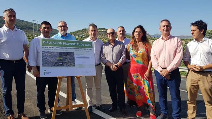 LAGUARDIA Inauguración actuaciones Diputación de mejora en la JA-3200, Jaén - La Guardia de Jaén 2