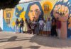 La Diputación inaugura en Ibros un mural donde se lanzan “mensajes y lemas potentes de igualdad” a la población