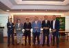 Reunión de la directiva de la CEJ con el director general de Caja Rural de Jaén, Fernando Planelles