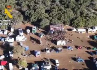 Identificadas más de mil personas y controlados casi 500 vehículos en la rave ilegal de Noalejo