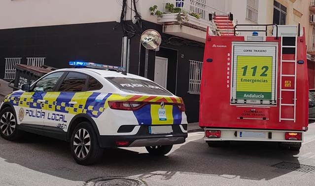 Bomberos y policia local de Jaén