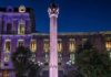 Mejorada la iluminación ornamental del antiguo rollo y la cruz de la Plaza del Pósito