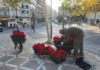 El CEE alegra las calles y plazas de la ciudad con diferentes clases de adornos florales típicos de la Navidad