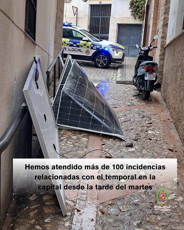 Policia local de Jaén tempral