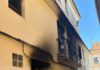 Bomberos interviene en un incendio en casa calle San Antón sin daños personales