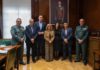 El presidente de la Diputación aborda la adecuación de la Academia de Úbeda con la directora de la Guardia Civil