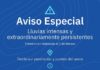 La Dirección General de Protección Civil y Emergencias alerta por lluvias intensas