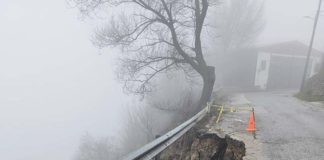Hundimiento de la carretera de Iznatoraf