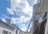 El temporal derriba parte de la fachada de una vivienda en Villanueva del Arzobispo